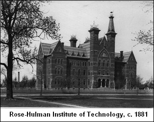 rose-hulman institute of technology campus in 1881