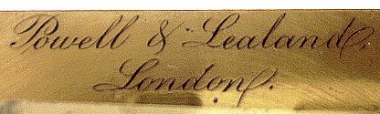 Powell and Lealand stage signature