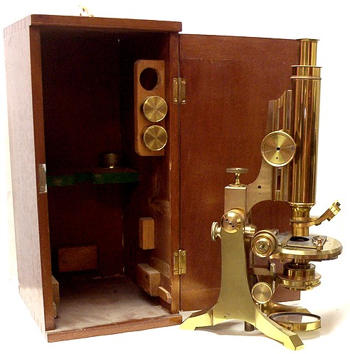 Ross, London #5008. Small Ross-Zentmayer model microscope
