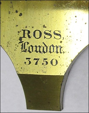 ross london, 3750. first-class no.1 monocular microscope, c. 1873. signature