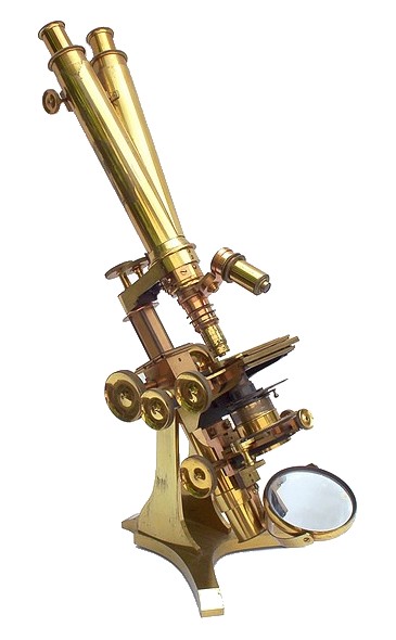 Ross binocular microscope: c. 1870