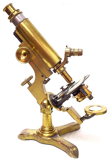  L. Schrauer, Maker, New York. Schrauer's -Physicians Model- Microscope, c. 1880