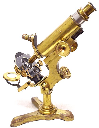 L. Schrauer, Maker, New York. Schrauer's -Physicians Model- Microscope, c. 1880