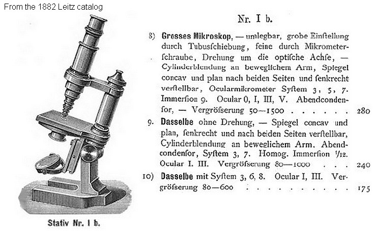 letiz microscope stativ nr. 1b