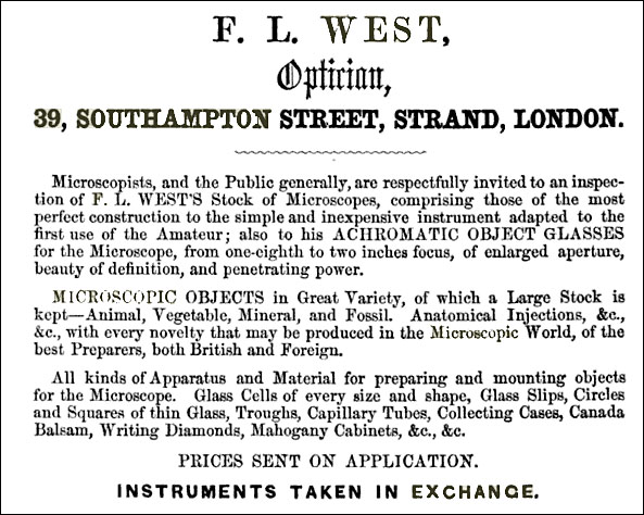 F.L. West advertisement
