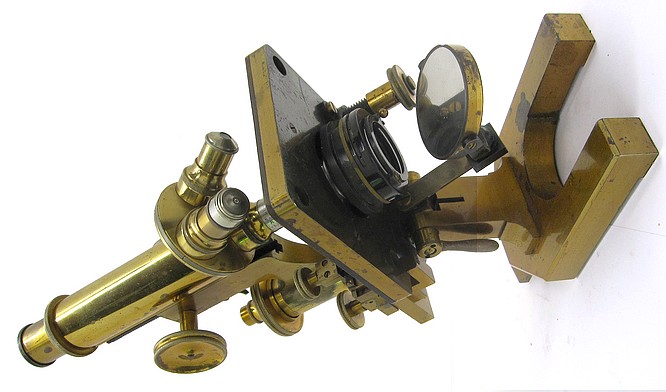 Continental Style Microscope with Mechanical Stage, c. 1903
