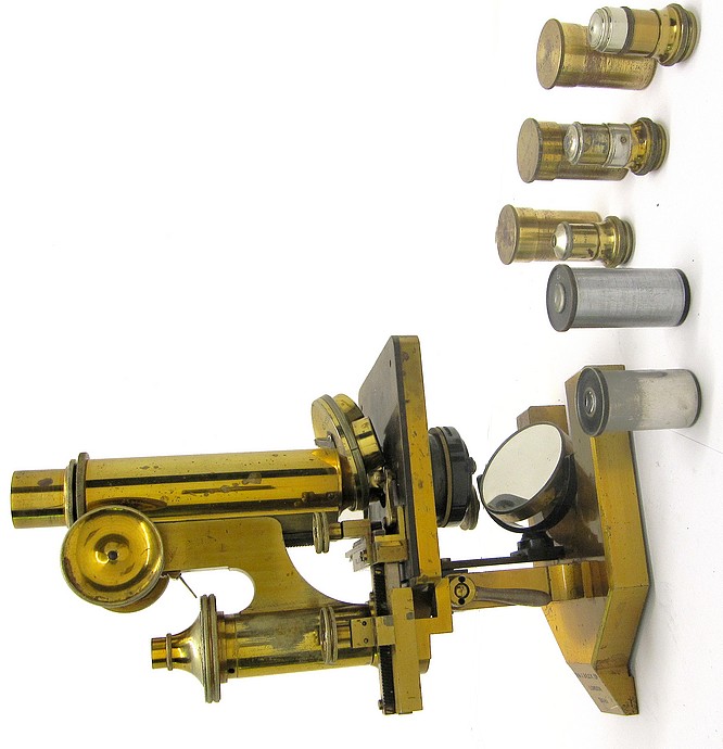 Continental Style Microscope with Mechanical Stage, c. 1903